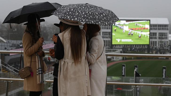 Cheltenham Festival in the rain